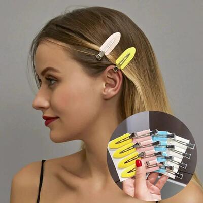 8pcs Simple Y2k Fashion Hair Clips Set No Ben Slip Hair Claw