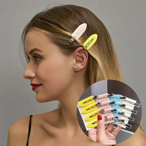 8pcs Simple Y2k Fashion Hair Clips Set No Ben Slip Hair Claw