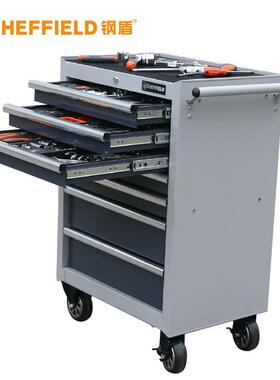 钢盾S025011 5抽屉工具车重型工具车658*48*995mm工具推车抗摩擦