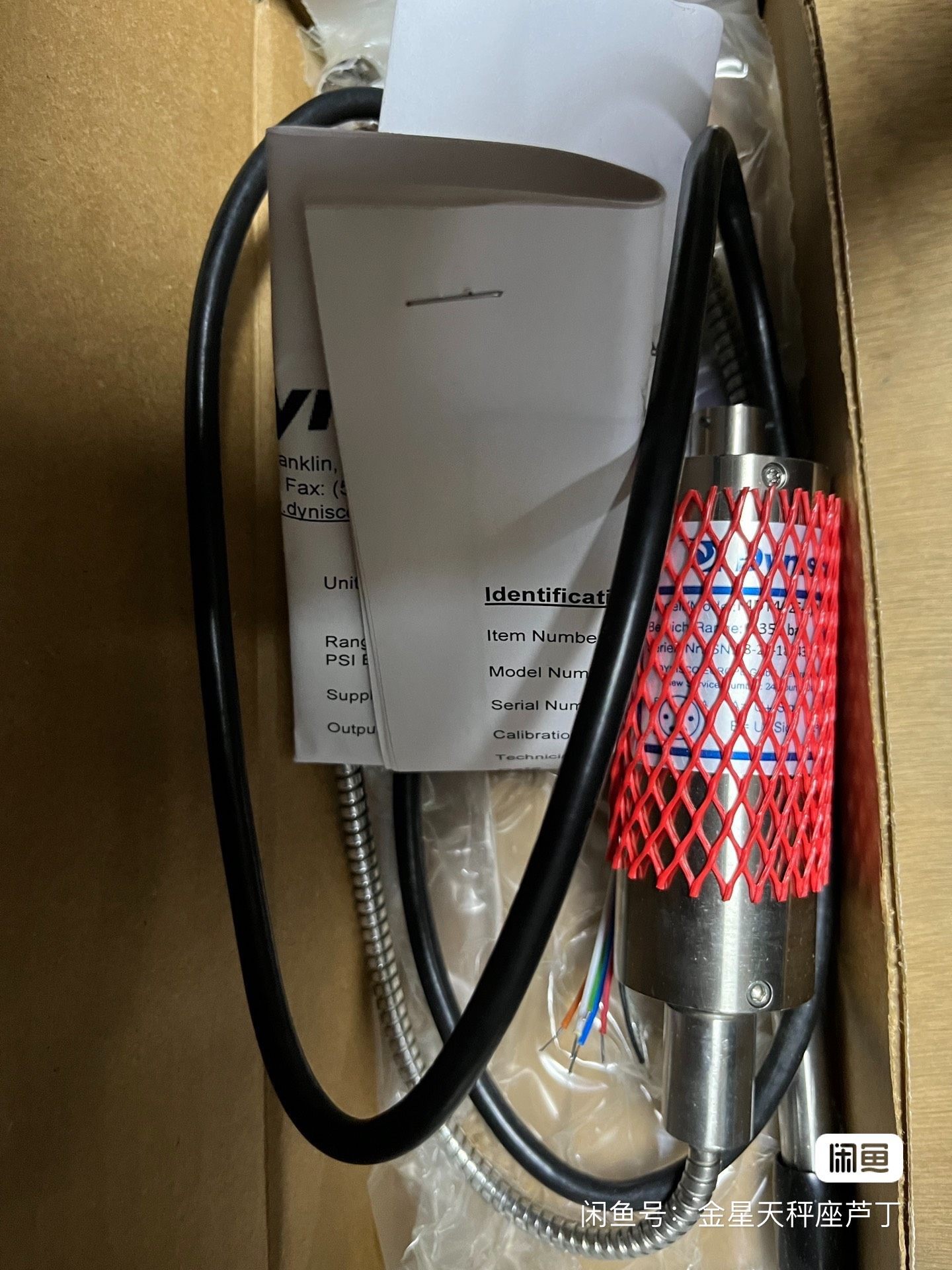 全新DYNISCO压力传感器MDT462F-1/2-3.5C