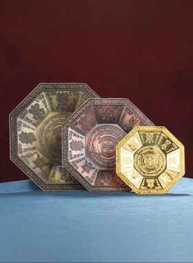 上供下施八角烟供盘焦烟合金火供盘家居摆件八吉祥熏香贡盘多款选