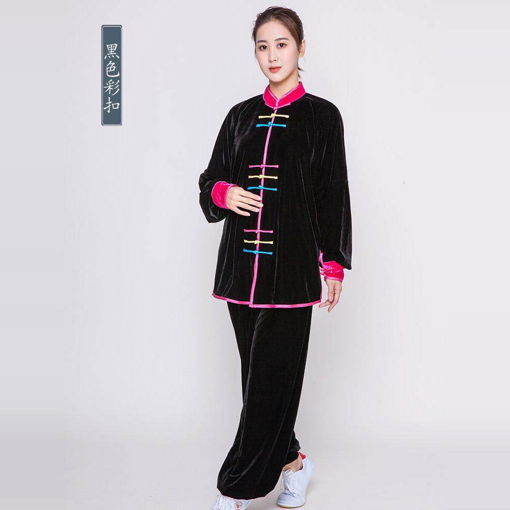 春夏季棉麻太极服男式女式武术太极拳练功套装服饰现货图片