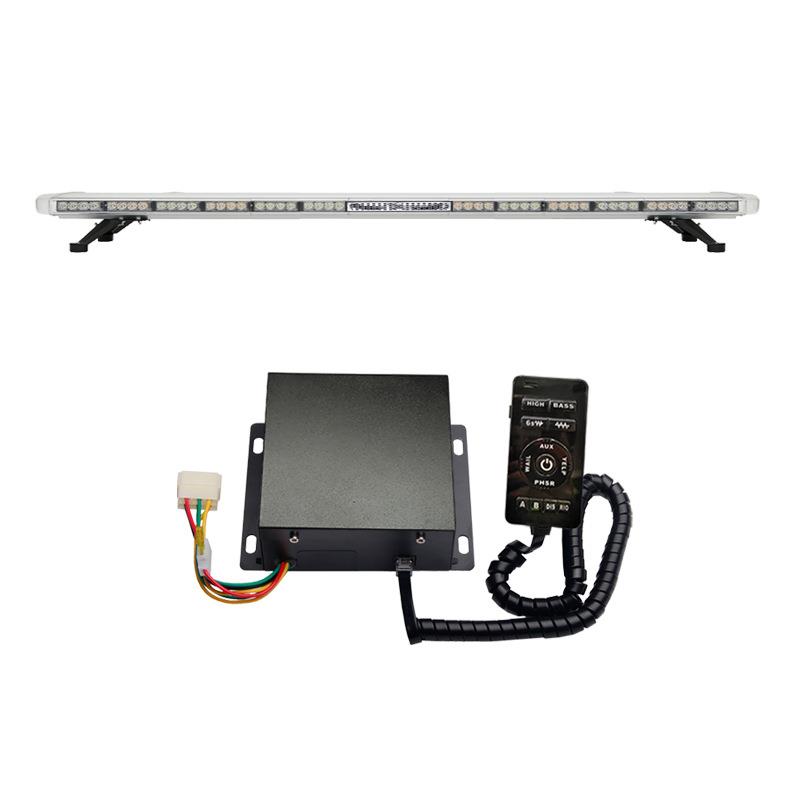 源头信号灯塔车顶灯条1.6M超薄LED警示爆闪灯8400-4C+喇叭+9200A