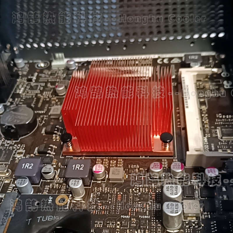 50铜散热片半导体制冷片散热器芯片路由器散热鳍片LED激光TEC风扇
