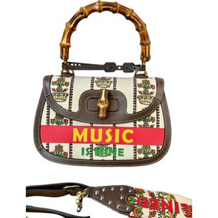 98新闲置古驰Gucci周年限量竹节包手提单肩女包 原价34000