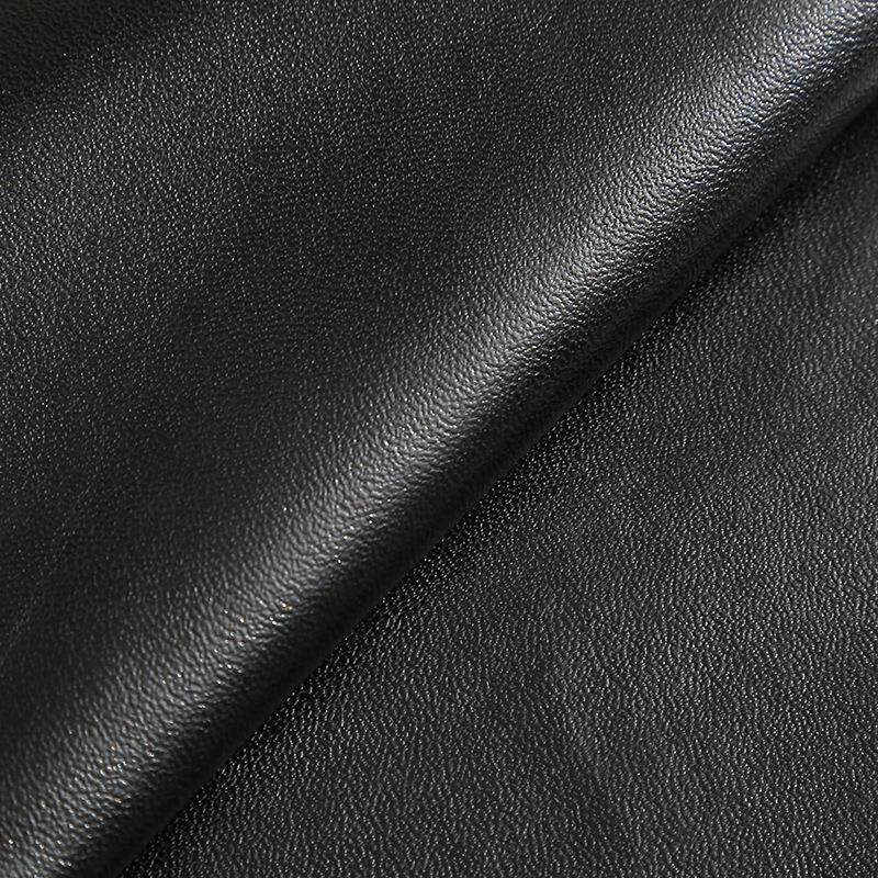 半PU皮革纳帕纹1.5米门幅人造革皮衣皮裤材料服装辅料耐磨哑光