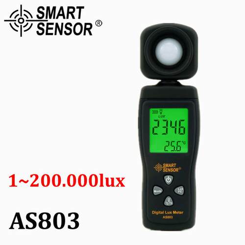 数字照度计AS803光照计测光仪高精度测试仪亮度计光度计英文