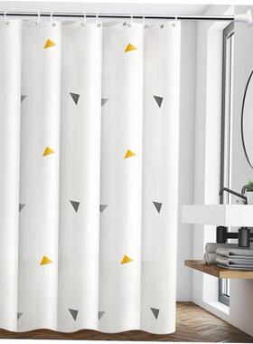 The bathroom shower curtain checkered PEVA Environmental