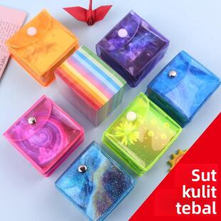 星空纸儿童十二星座折纸双面叠纸正方形手工纸卡纸12小号太空彩纸幸运星五角星纸手工叠折星星的专用纸许愿瓶