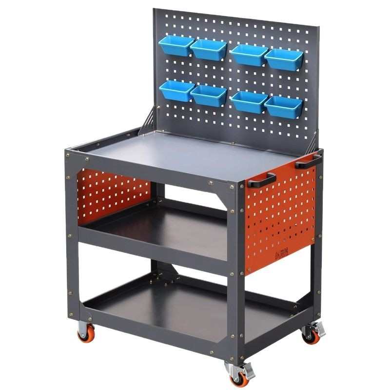 重型工具车小推车工业级加工中心车间用物料周转车三层推车工作台