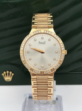 98新伯爵珠宝腕表系列18k玫瑰金镶钻g0a34052石英女士28mm腕表