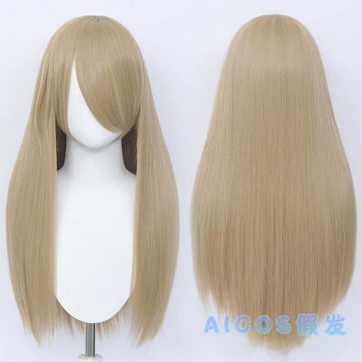 新款AICOS 60假CM长发万用假 古装动漫直长发毛娘造型cos发毛