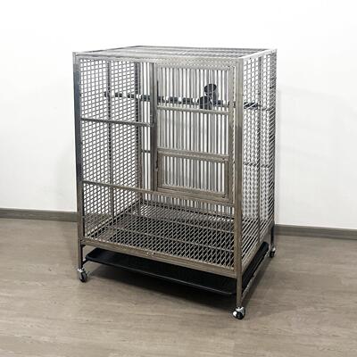 星斗不锈钢金钢鹦鹉鸟笼中号画 画眉鹩哥宠笼金属大型笼子大型鹦
