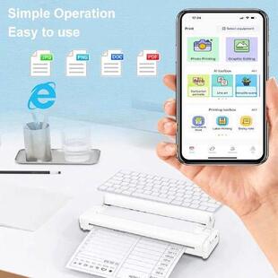 A4 Portable Thermal Printer 203DPI BT Thermal A4 Mobile