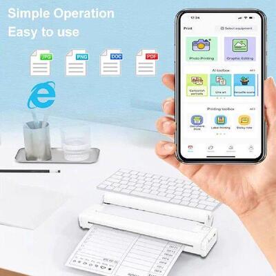 A4 Portable Thermal Printer 203DPI BT Thermal A4 Mobile