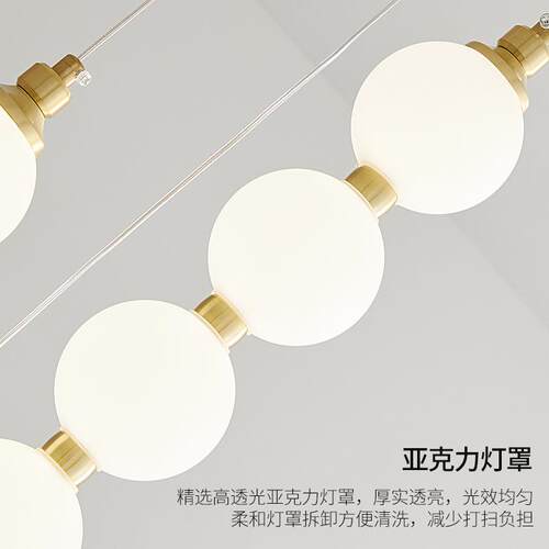 北欧中空复式楼旋转楼梯吊灯全铜吊灯北欧魔豆吊灯楼梯吊灯长吊灯