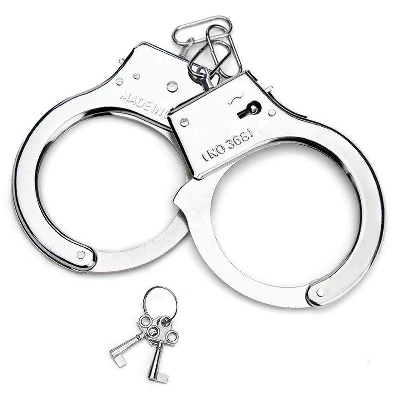 儿童加厚手铐手镯玩具手扣锁金属囚犯吃鸡游戏加厚警模型过家家
