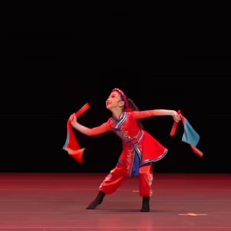 正品定族制子儿童筷可舞蒙古舞蹈《纳罕》民族舞蹈艺考演出服