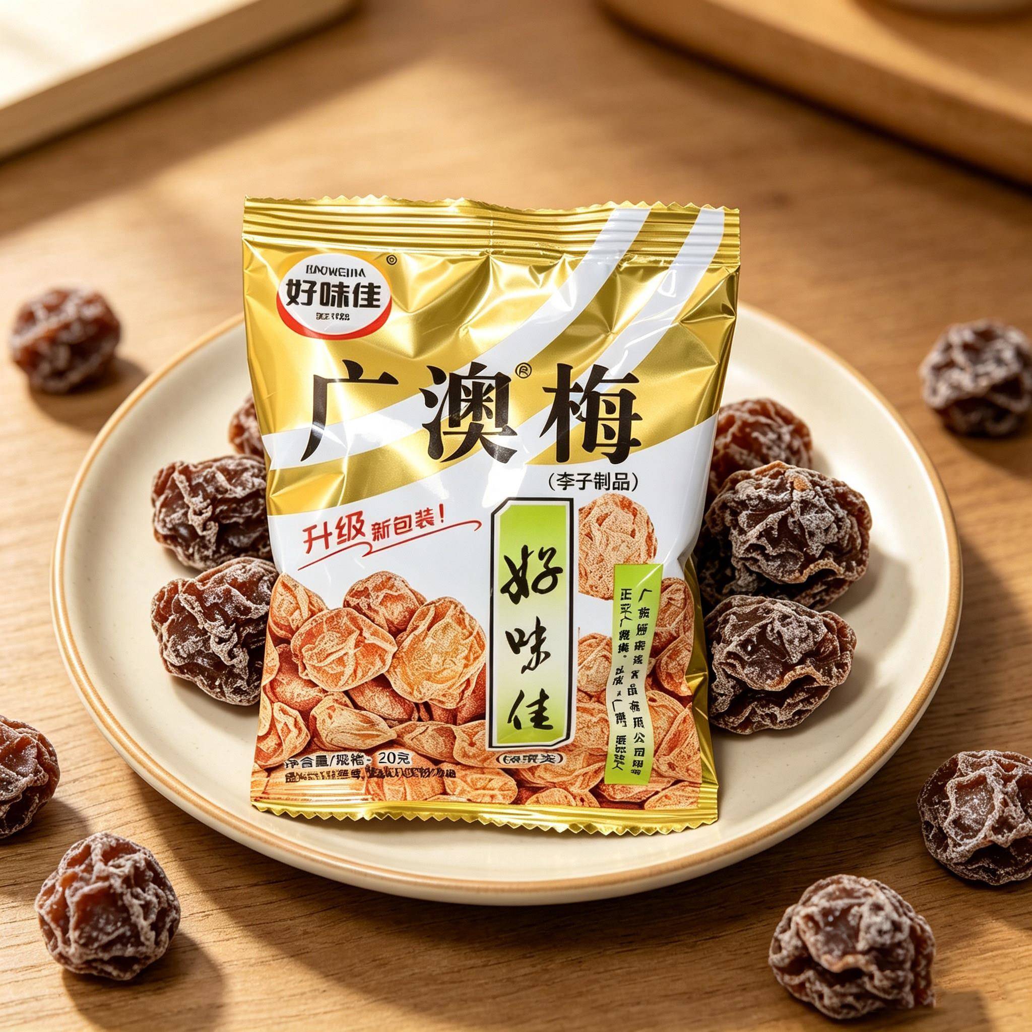 好味佳广澳梅话梅独立包装梅子蜜饯广东特产零食下午茶品儿童礼物