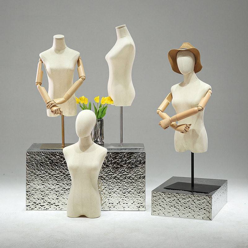 服装店模特道具女半身台式韩式人台展示架女装橱窗女人台模特架子