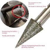 金刚石商用绞肉机磨刀器切片机打肉机圆刀片切肉机手持加长磨刀头