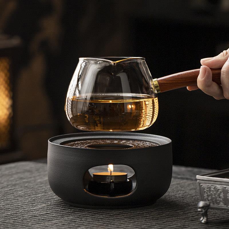 蜡烛煮茶炉温茶炉小火炉煮茶底座保温加热茶暖茶提香器烘茶炉明火
