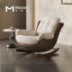 Melolat意式 简约摇椅轻奢躺椅原创专利设计师阳台家用懒人沙发椅