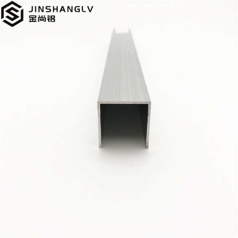 u型槽20x20x1内径18毫米铝型材导轨玻璃扣条小卡槽铝合金型材槽铝