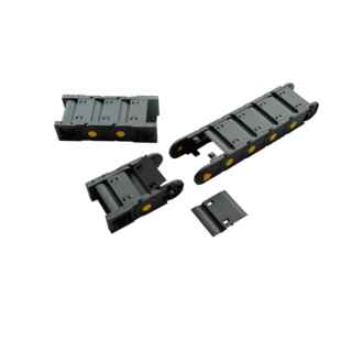 低价直销优质尼龙拖链35 752封闭拖链轻型坦克链工程塑料拖链