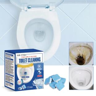 JUE-FISH Toilet Effervescent Tablets - For cleaning, stain r