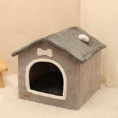 窝狗秋冬猫窝宠物可加厚封闭式 狗通用拆洗帐篷屋狗窝房子窝床 四季