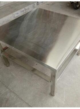 0A用不餐锈钢一体桌烧烤矮F758HSS6方桌厨房切菜家饭桌早店餐店快