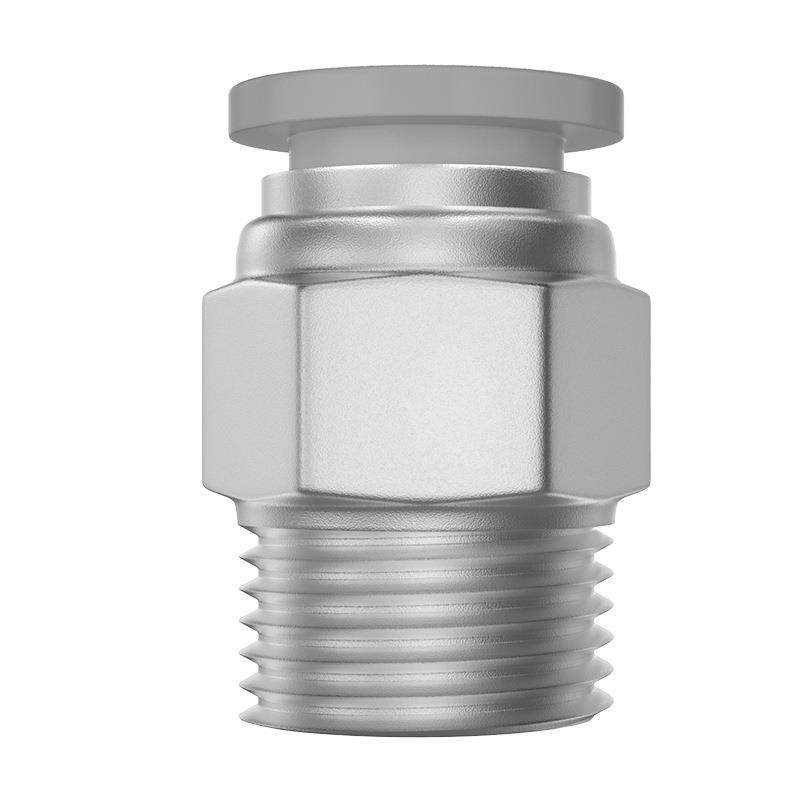 纹无品牌/PM朝T日动接头PC气8-02外牙螺直通PC10-01气缸接头