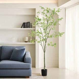 仿真绿植 仿真绿枫树假树盆栽 高端轻奢室内客厅装饰摆件仿生植物
