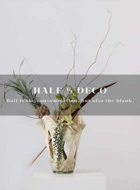 中古琉璃手工镂空花器售楼处样板间酒店餐厅创意花艺组合花瓶摆件