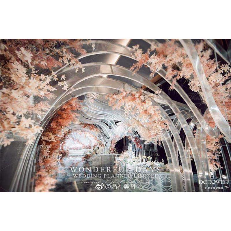 婚礼庆典现场装饰螺旋 自由曲线扭转婚庆道具