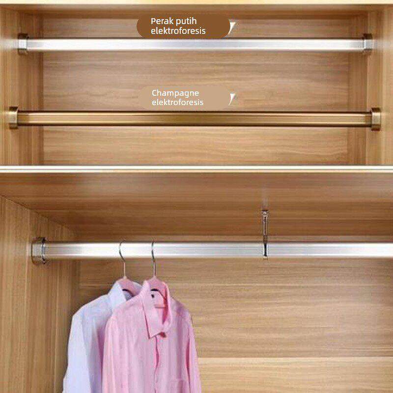 衣柜挂衣杆座托柜内挂衣杆横杆衣橱挂衣杆衣柜杆挂衣杆晾衣杆衣柜