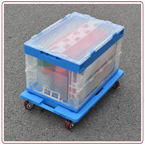Sh/*me71501061id新PP周转箱推车台车适合胶箱乌龟搬c运车