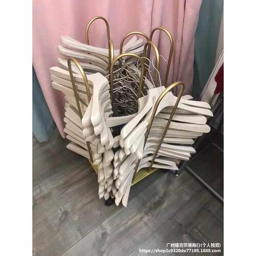 服装店专用放衣架收纳的可移动整理裤夹架简约男女装店储存车