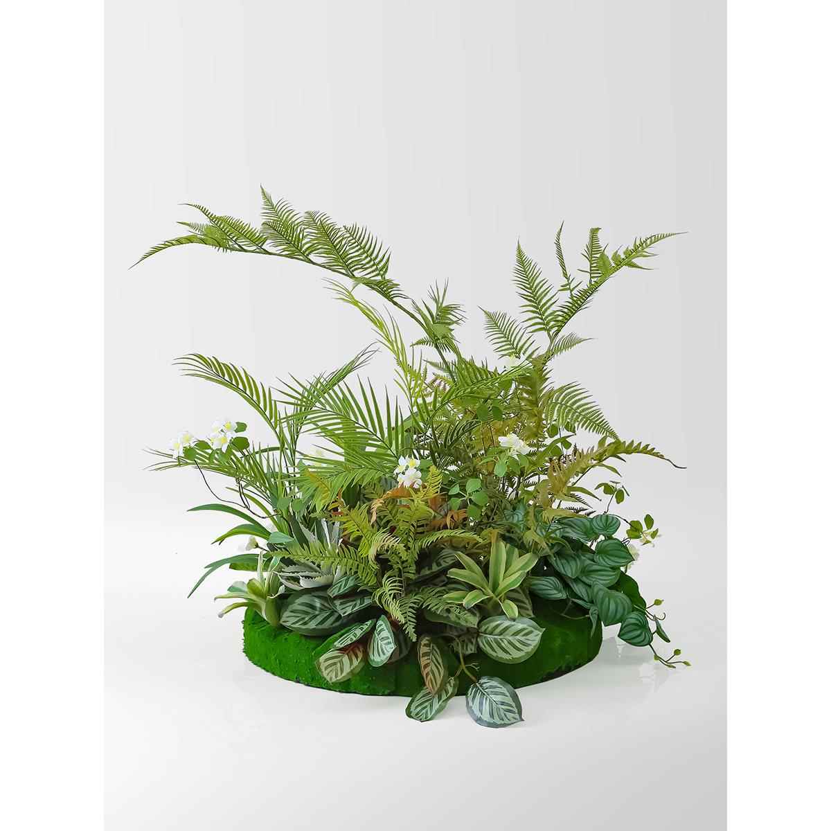 室内仿真绿植花艺日海组合大厅装饰花卉景观植物造景盆景