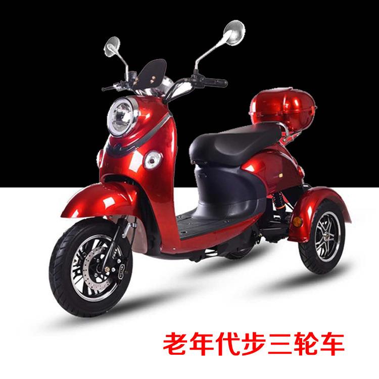 小龟三轮车电动摩托车60V电瓶载人电三轮