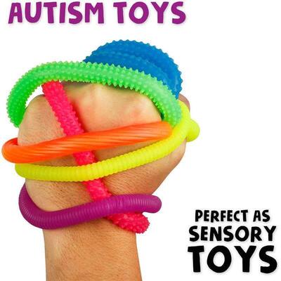 Squishy Textured Stretchy Strings Fidget Toy Bumpy面条拉拉乐