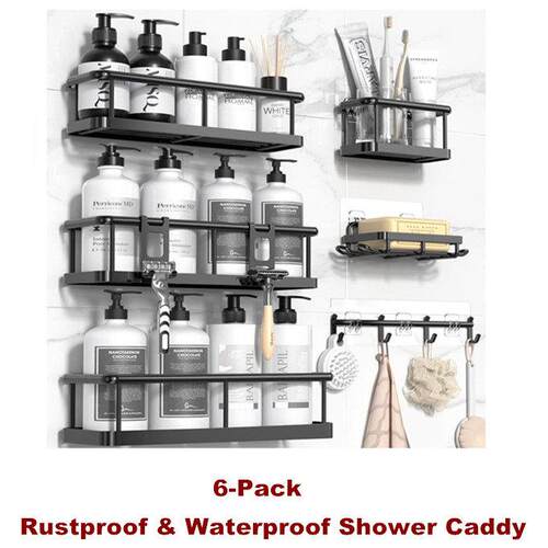 Shower Caddy Corner Shelves Rack Bathroom Organizer Storage