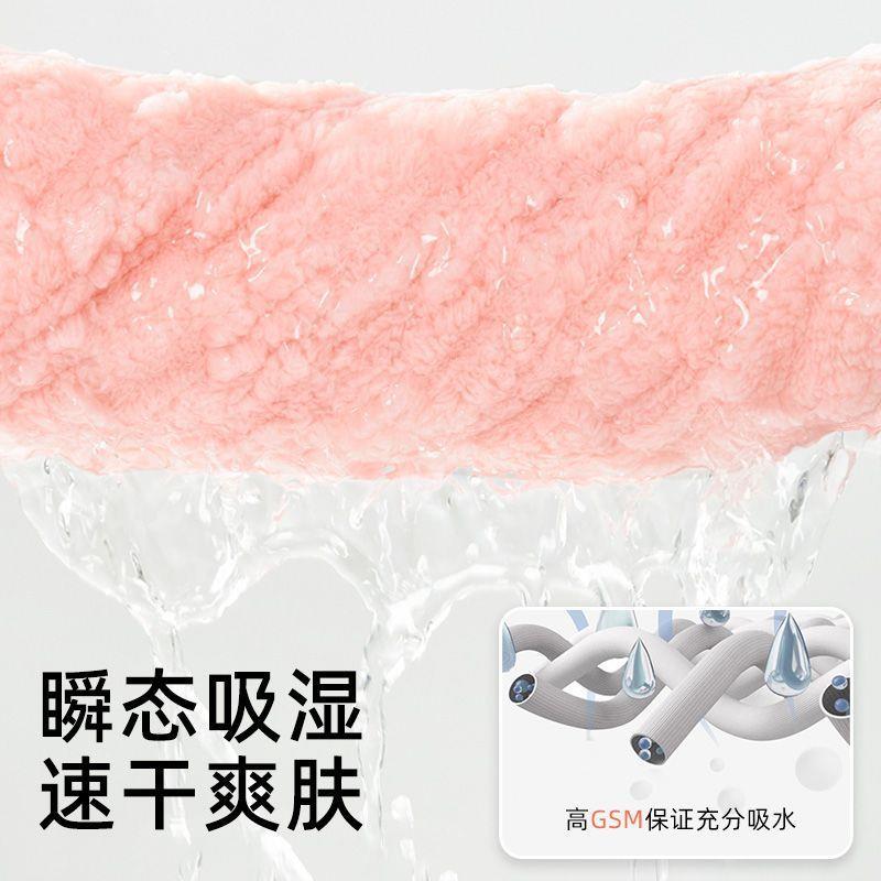 吸水浴袍女秋冬款2025新款可穿式速干洗澡家用加绒加厚长款到脚踝