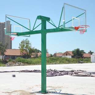 室外學校圓管家用標準籃球架子成人 地埋籃球架戶外運動固定式