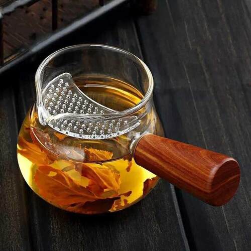 加厚高档月牙玻璃茶壶茶漏一体带过滤网泡绿茶器分茶杯公道杯茶具