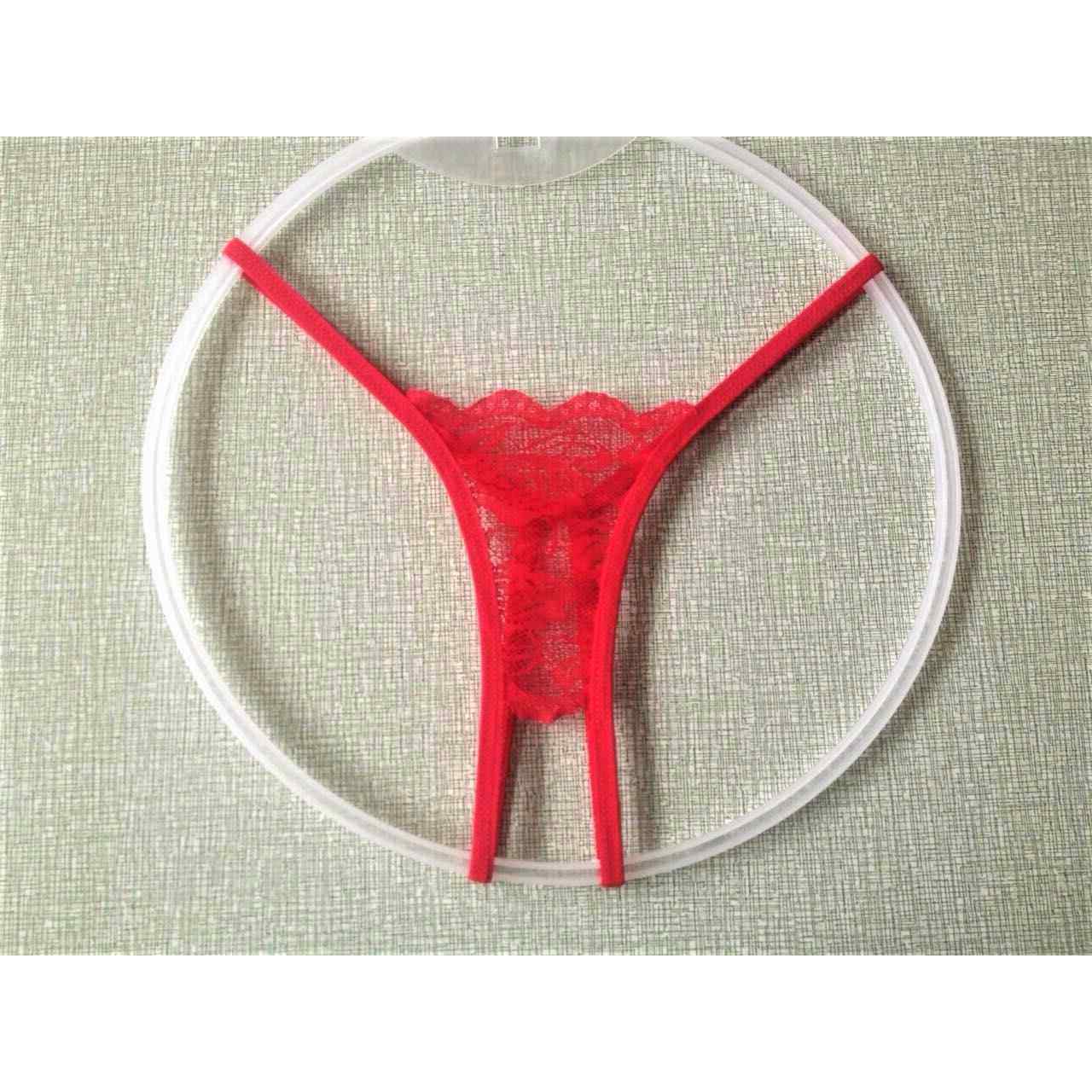 Sexy lingerie panties transparent cute lace crotchless thong