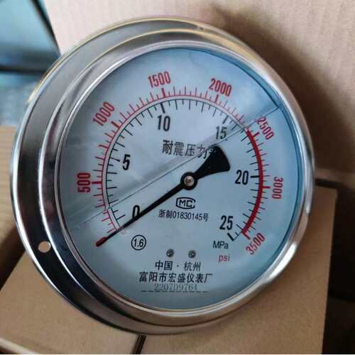 轴向带边耐震压力表，YN150ZT，全规格，可定