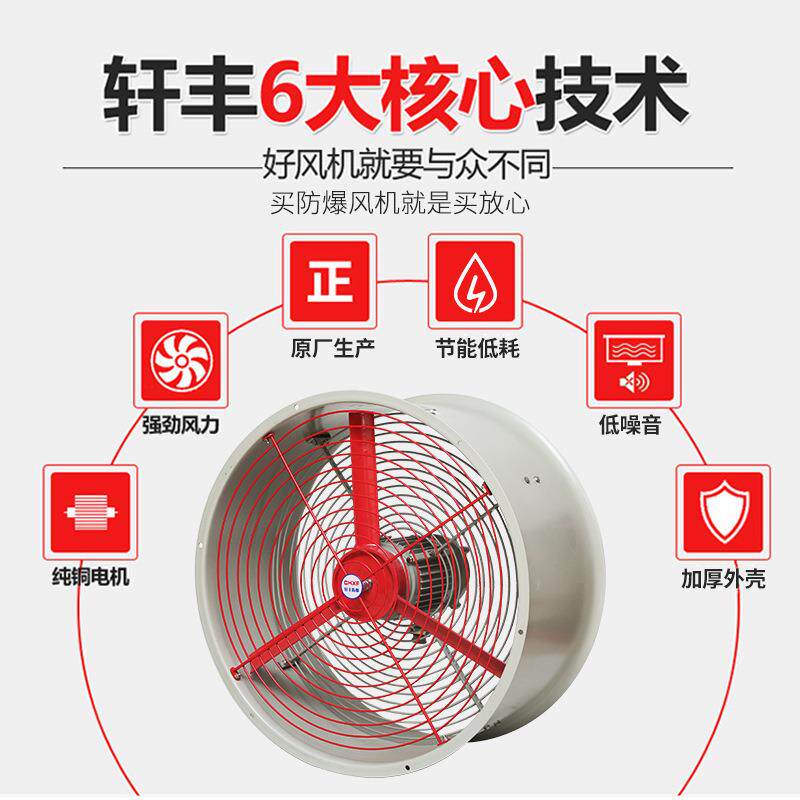 厂家直销防爆轴流风机CBF 500 通风低噪音工业排风机220v380v