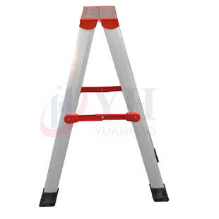 工厂工程加厚铝合金人字梯子 便携多功能阁楼爬梯折叠梯子